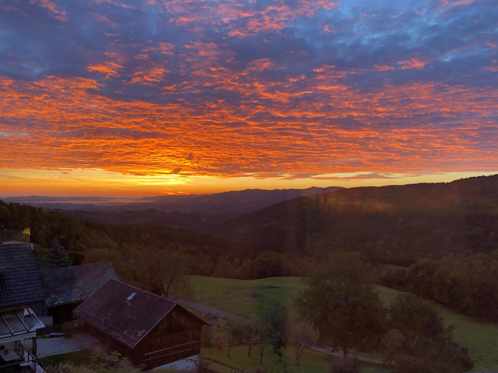 Mauthnerhube Uebernachten Mit Aussicht Apartment Sankt Oswald ob Eibiswald Екстериор снимка